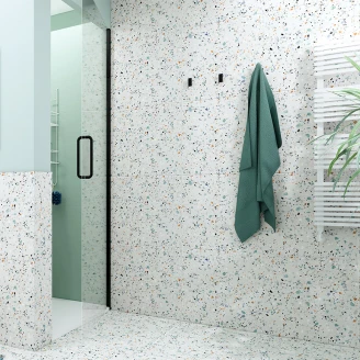 Klinker <strong>Terrazzo Colorful</strong>  Hvid Mat 60x120 cm
